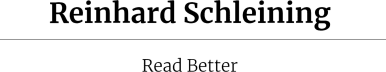 REINHARD SCHLEINING