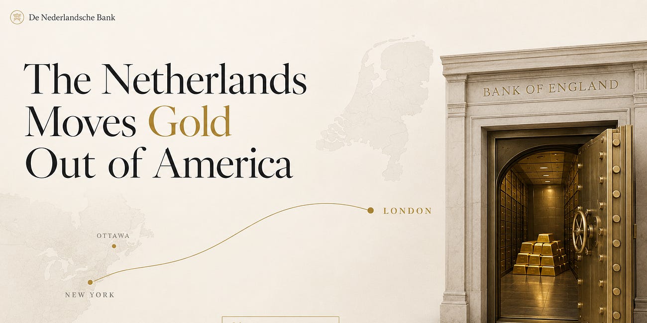 Breaking: Netherlands Moves 86 Tonnes of Gold Out of America for “Tradability” Reasons