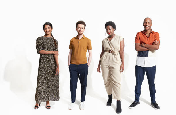 group portrait of confident millennials - diversity stock pictures, royalty-free photos & images