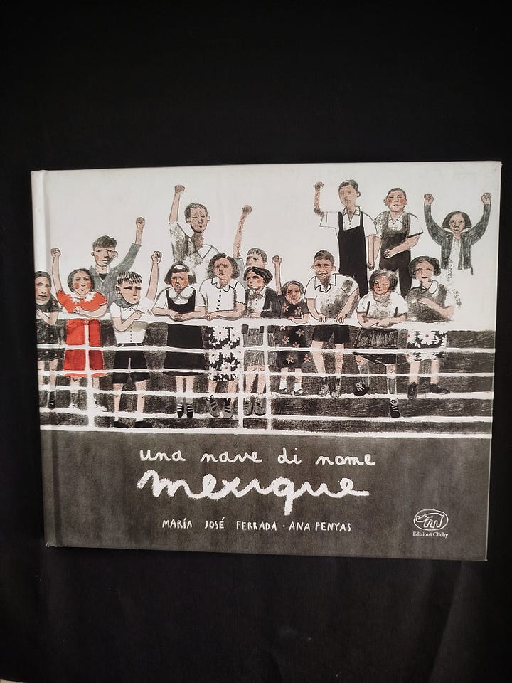 Una nave di nome Mexique di María José Ferrada e Ana Penyas tradotto da Maria Pia Secciani per Edizioni Clichy