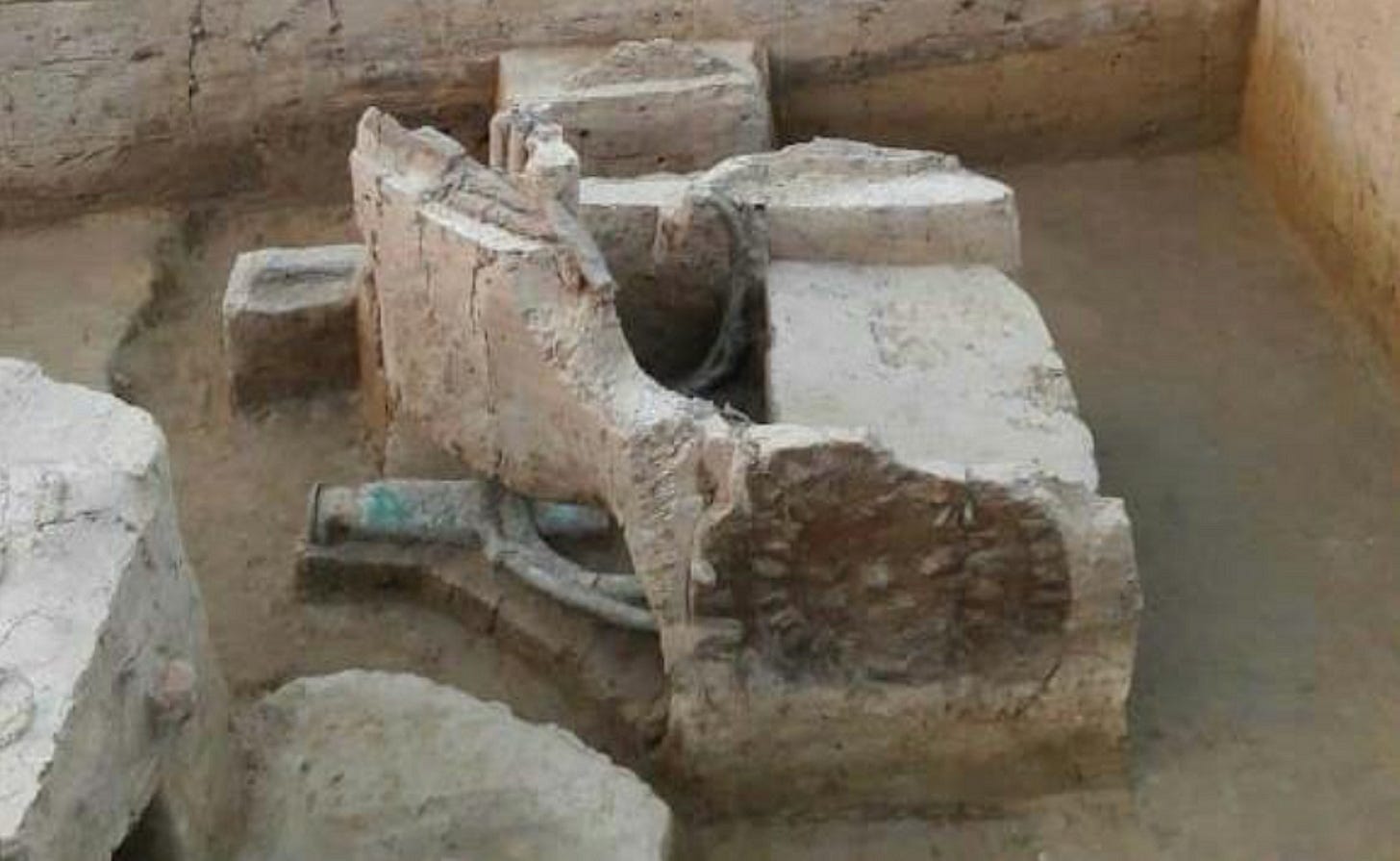 Sinauli chariot ox cart Sinauli chariot ox cart