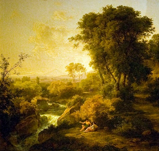Arcadia 1830 Painting by Károly Markó