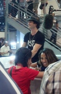 The Vampire Diaries cast connects with a fan