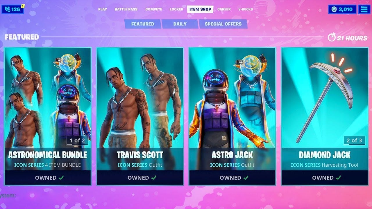 GIFTING *NEW* TRAVIS SCOTT BUNDLE! (Fortnite Item Shop) - YouTube GIFTING *NEW* TRAVIS SCOTT BUNDLE! (Fortnite Item Shop) - YouTube