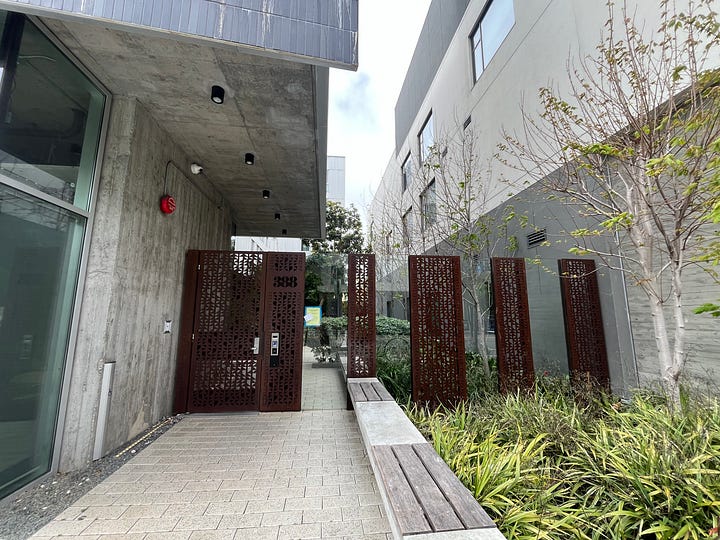 Photos showing some of Strategic Realty Trust's properties in the Hayes Valley neighborhood of San Francisco.