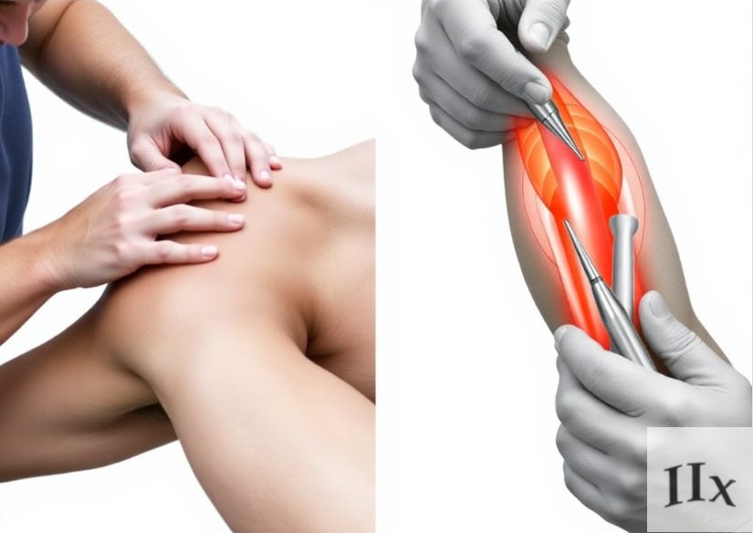 Cover image encapsulates Active Release Technique (ART) methods on the left and Graston technique on the right