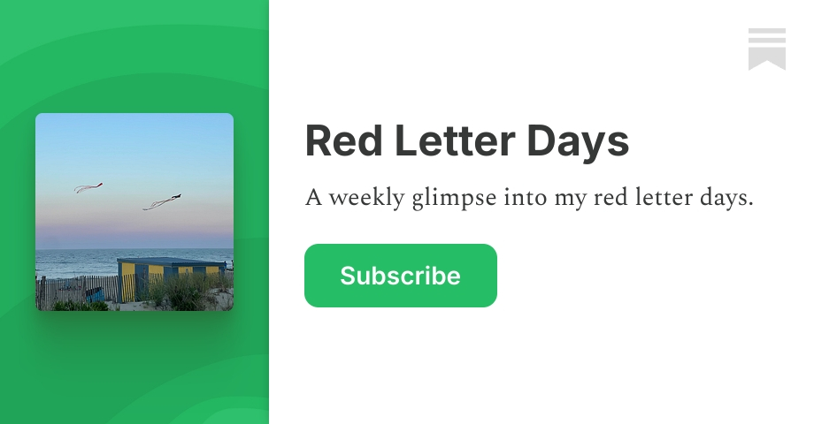 Red Letter Days | Mario Formica | Substack