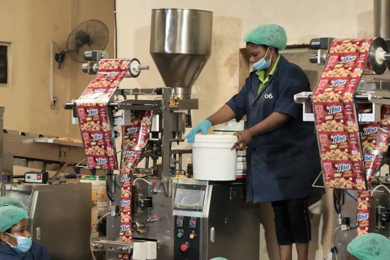 Fastizers' factories have a capacity for 30 tonnes of snacks per day. Fastizers' factories have a capacity for 30 tonnes of snacks per day.