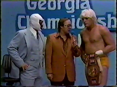 Mr. Wrestling II and Tommy Rich, Austin Idol, The Russians go after Ole Anderson
