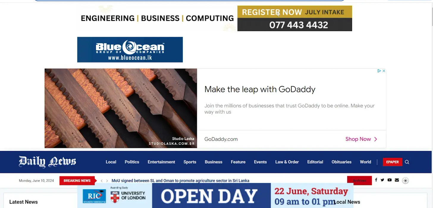 Bad UI design of Daily News Bad UI design of Daily News