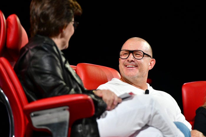 Kara Swisher and Jony Ive in conversation at Vox Media&rsquo;s 2022 Code Conference.