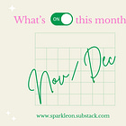 What's on November/ December 