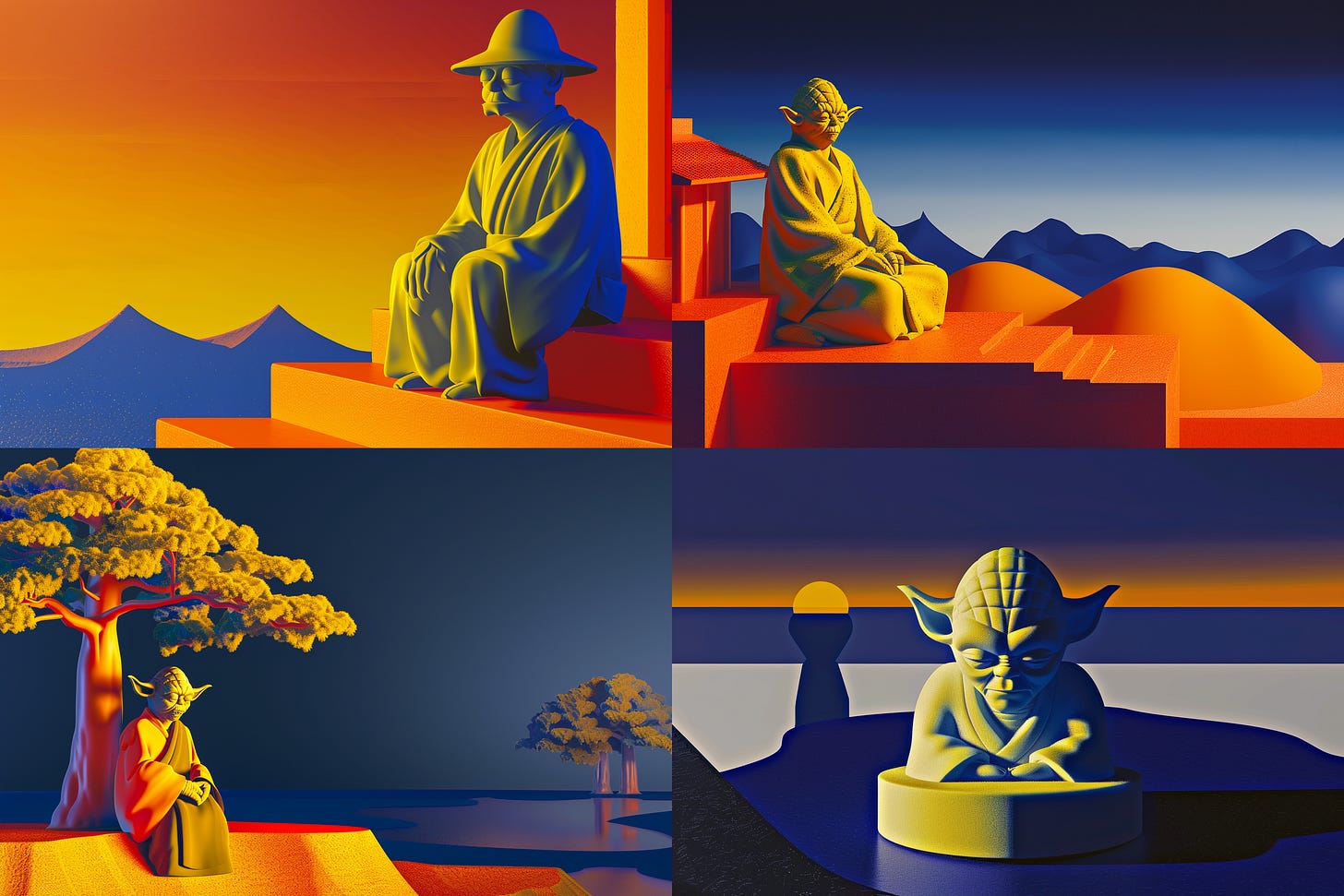 yoda character by midjourney image