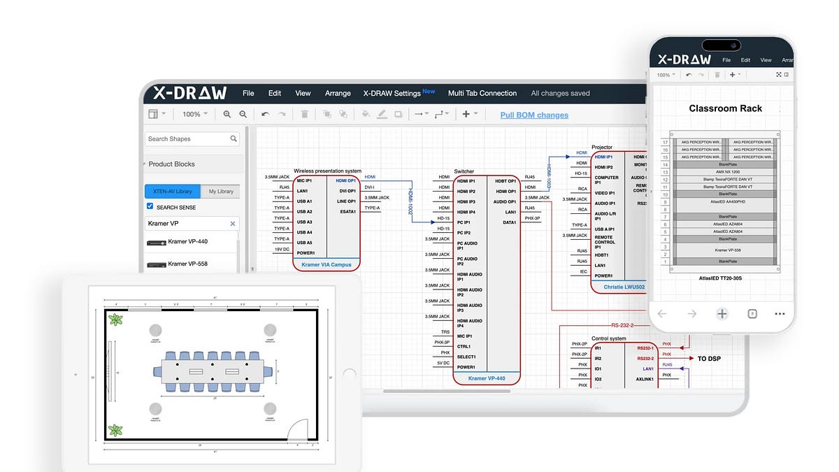 Createav Adapt 10 AV CAD Drawings Software for Creating AV Wiring Diagrams