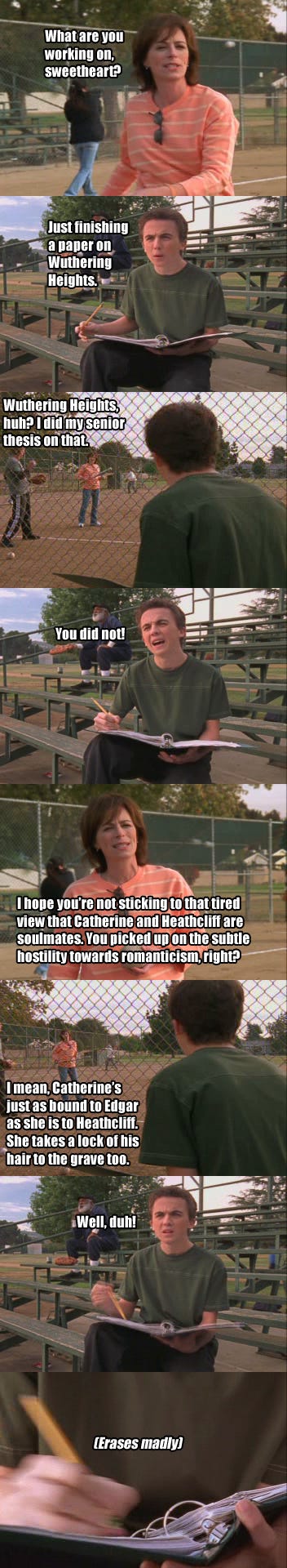 r/malcolminthemiddle - Lois on Wuthering Heights