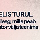 Eelis turul: Privileeg, mille peab investor välja teenima