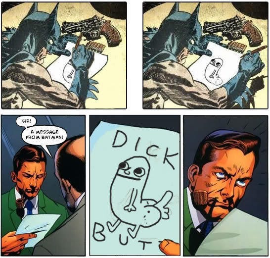 SIR! A MESSAGE FROM BATMAN