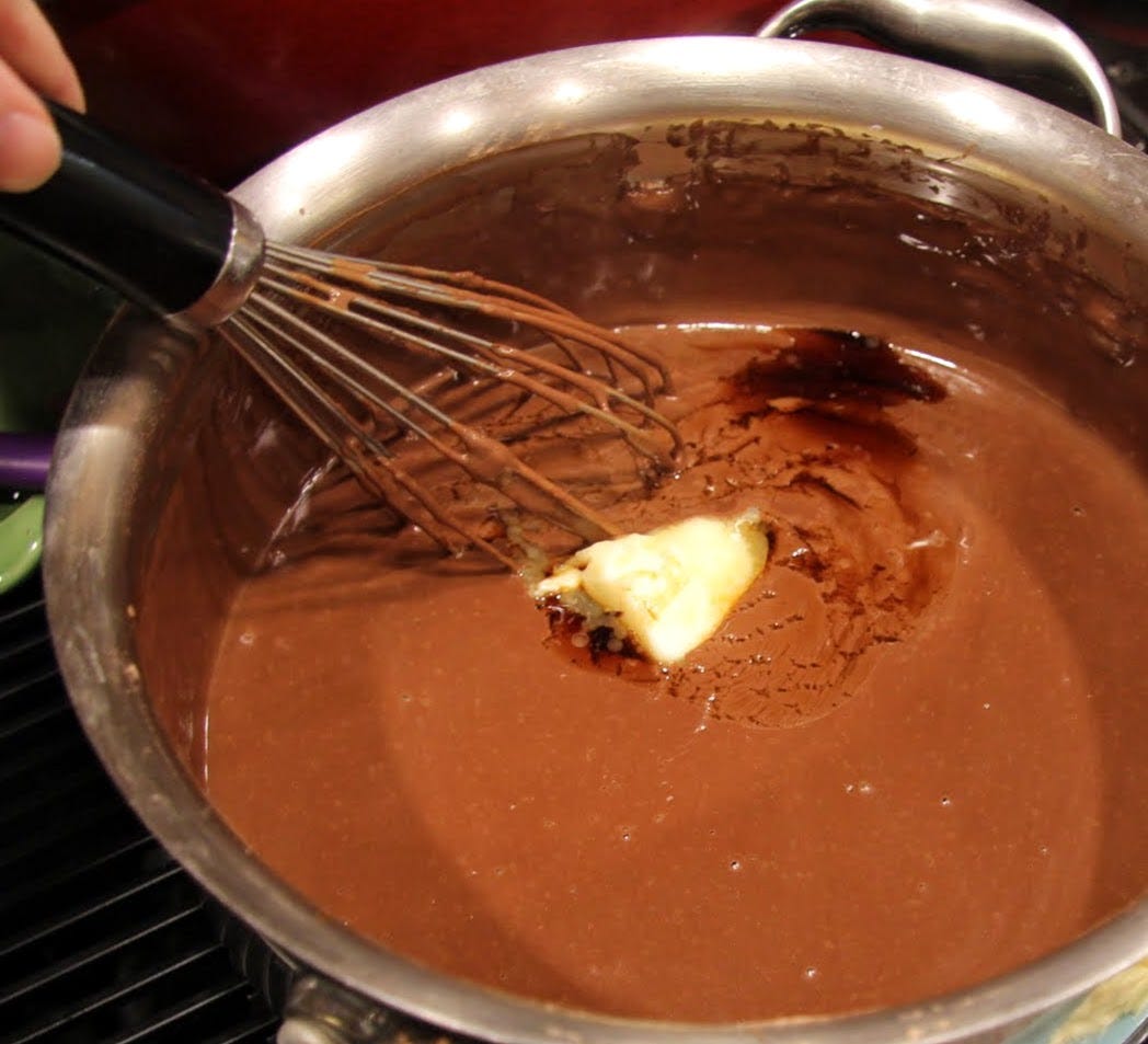 dark chocolate pudding