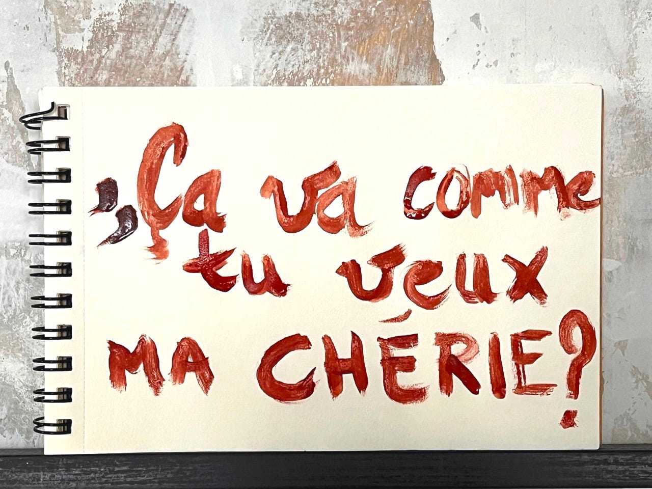 carte postale recto ça va comme tu veux ma chérie ?