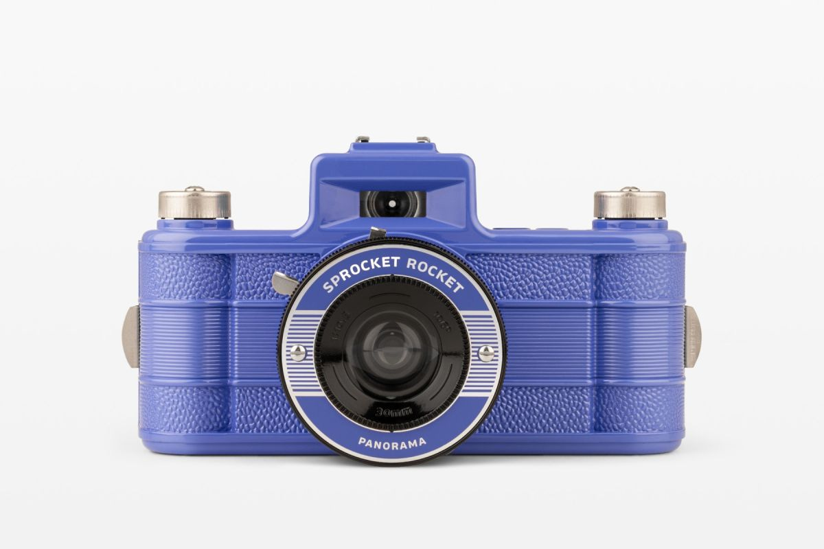 Sprocket Rocket Camera 35 mm Panoramic Camera Baja Blue