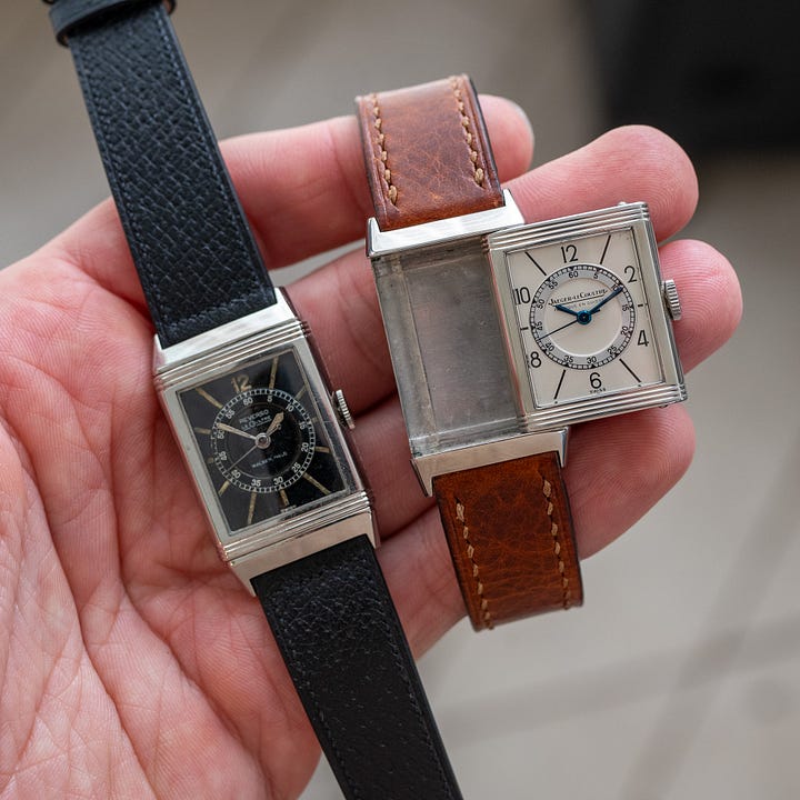 Vintage Jaeger-LeCoultre Reverso center seconds