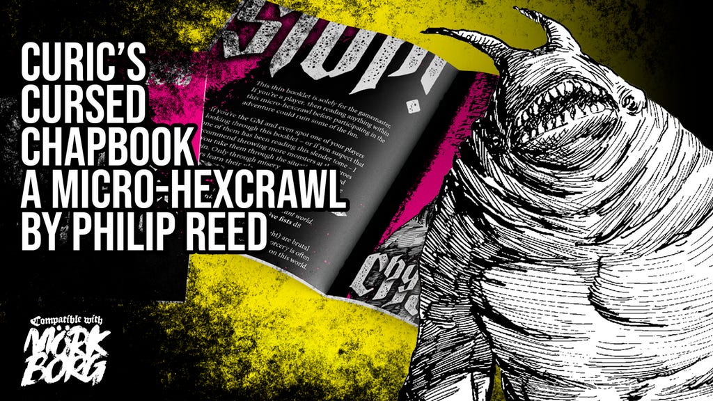 Project image for Curic’s Cursed Chapbook, a third-party work for Mörk Borg