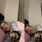 Tongue-between-teeth content.