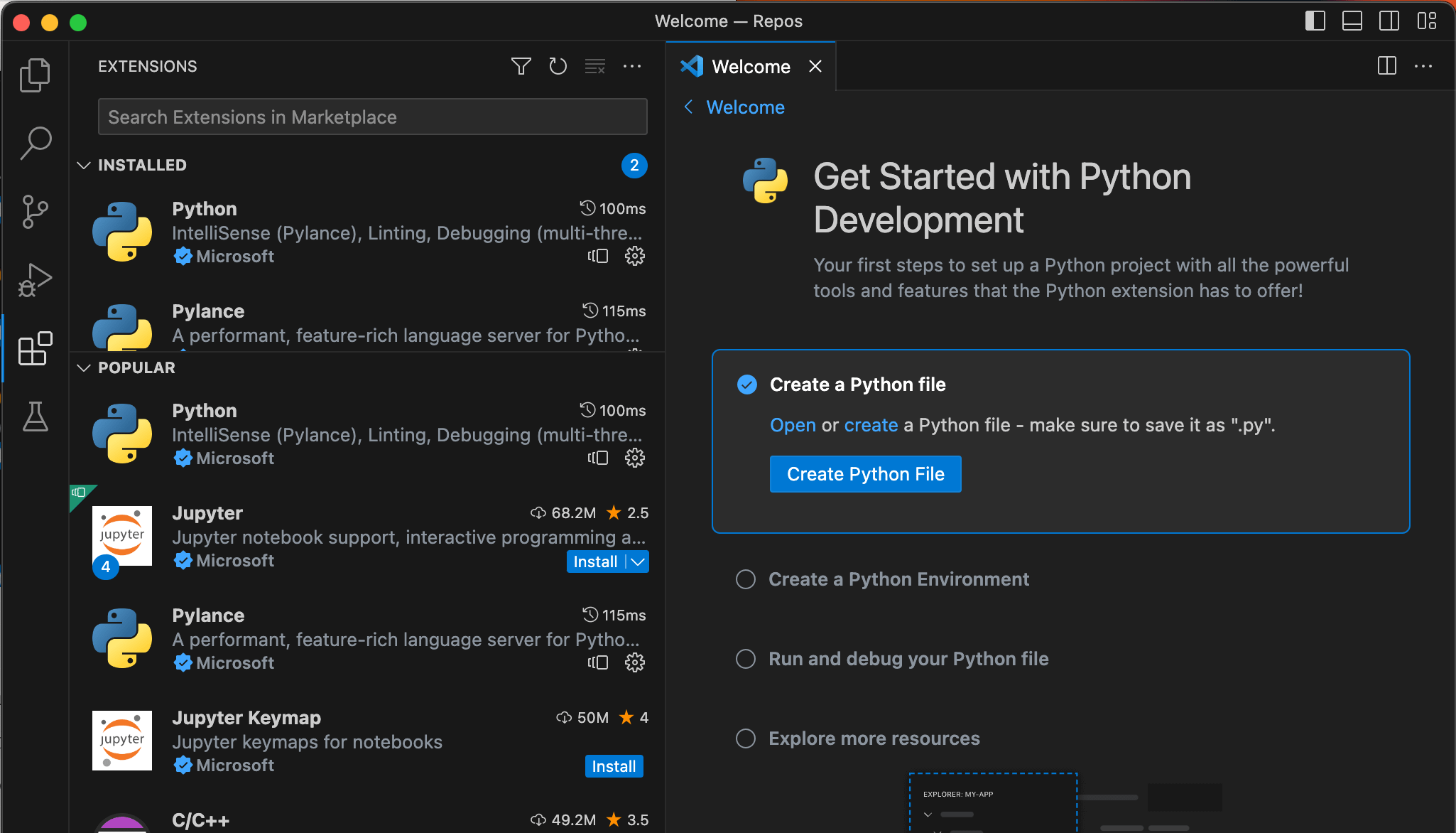 Guide: Homebrew, Python and Visual Studio Code on Mac