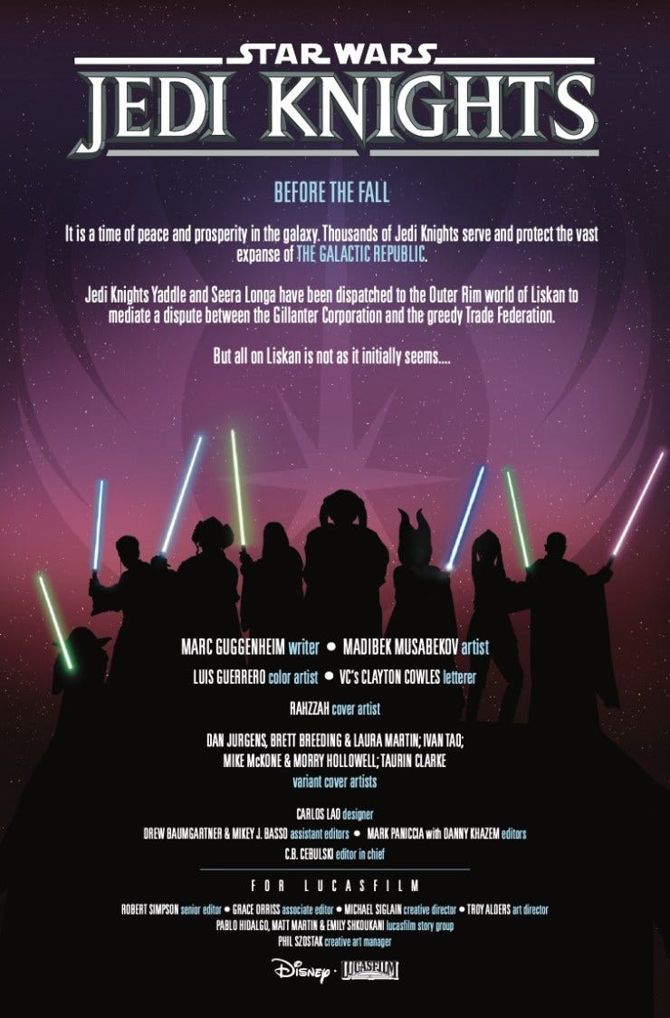 Marvel Preview: Star Wars: Jedi Knights #5