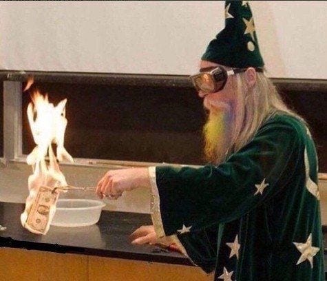This may contain: an old man with a long beard is cooking