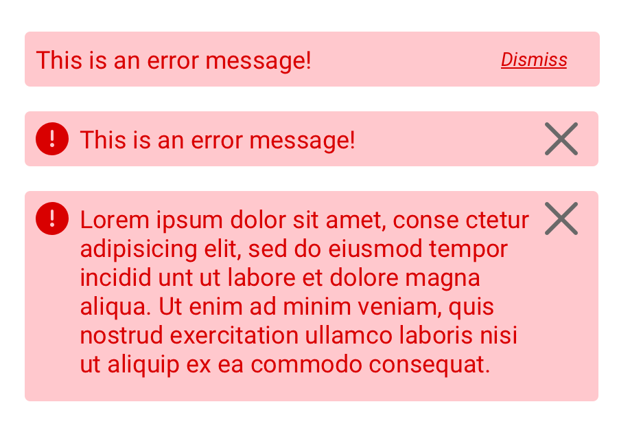Notification component preview. Notification component preview.