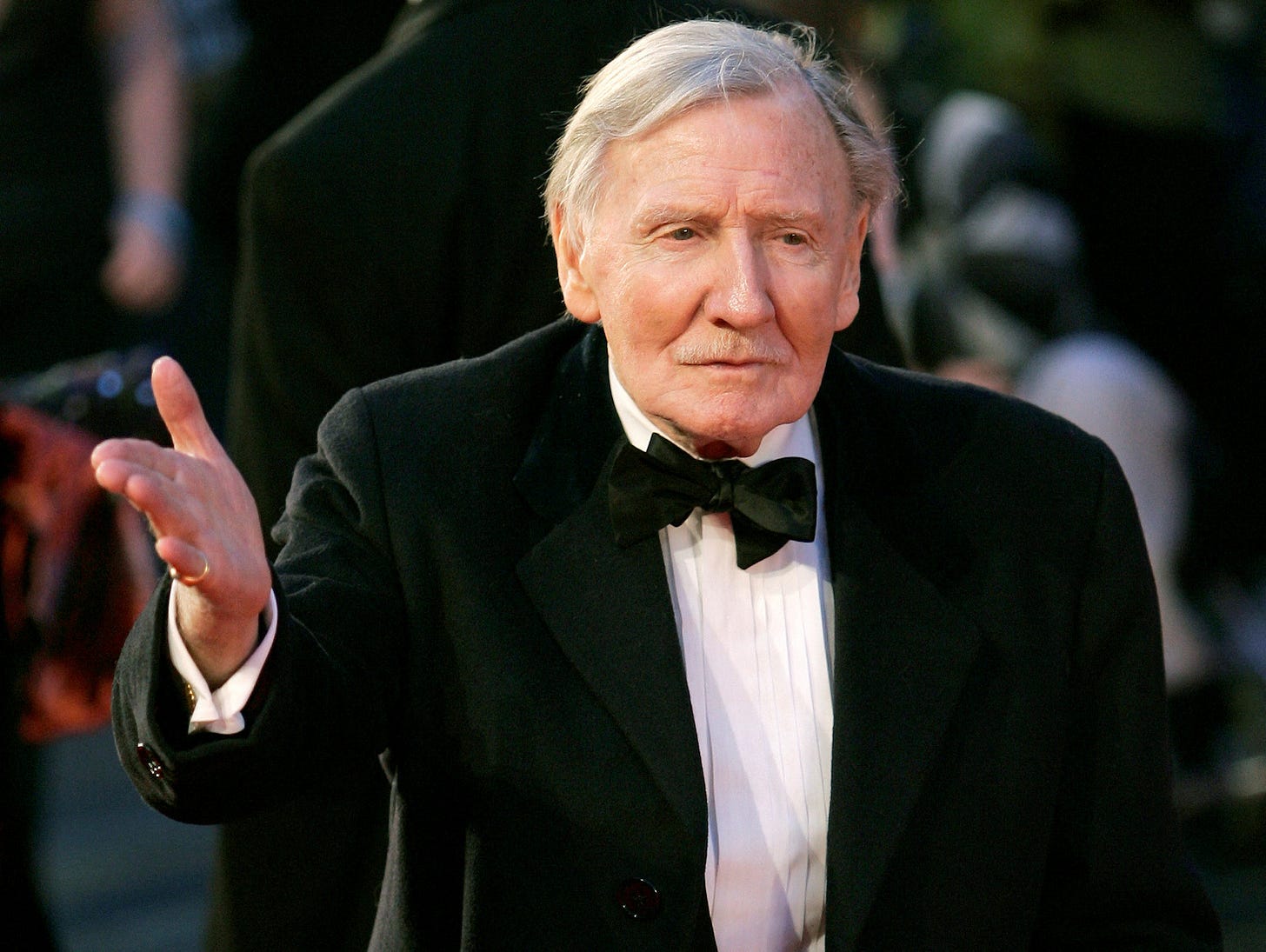 Leslie Phillips arrives for the BAFTA awards in London