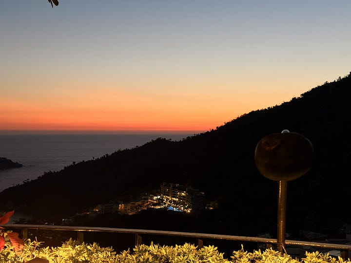 Views of Acapulco Bay from Zibu restaurant