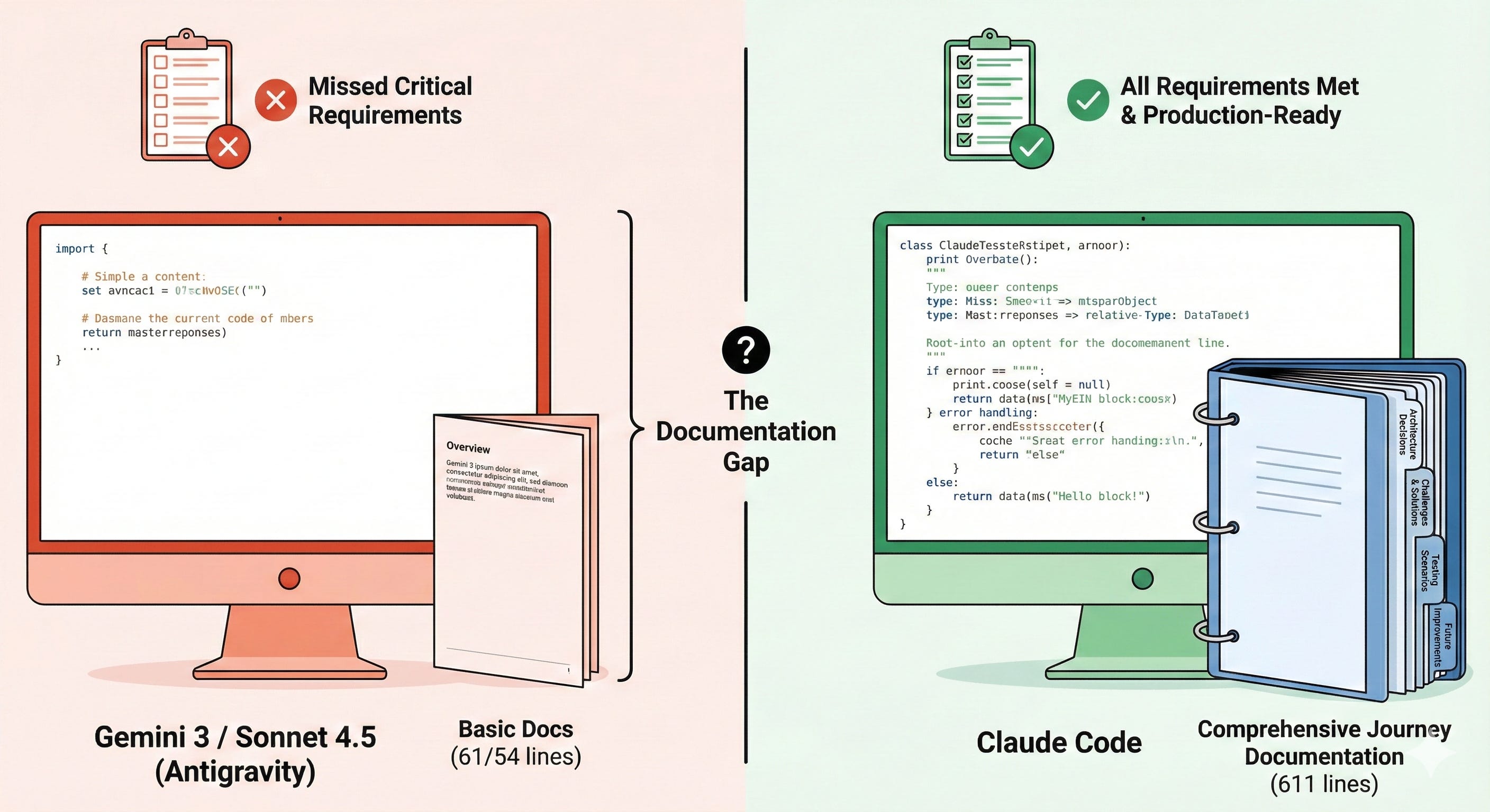I tested Gemini 3 vs Sonnet 4.5 on the same task. Only one shipped ...
