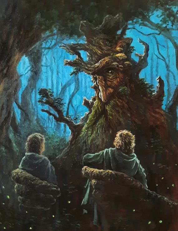 Lámina firmada de El Señor de los Anillos: Bárbol y los Hobbits - Etsy  España