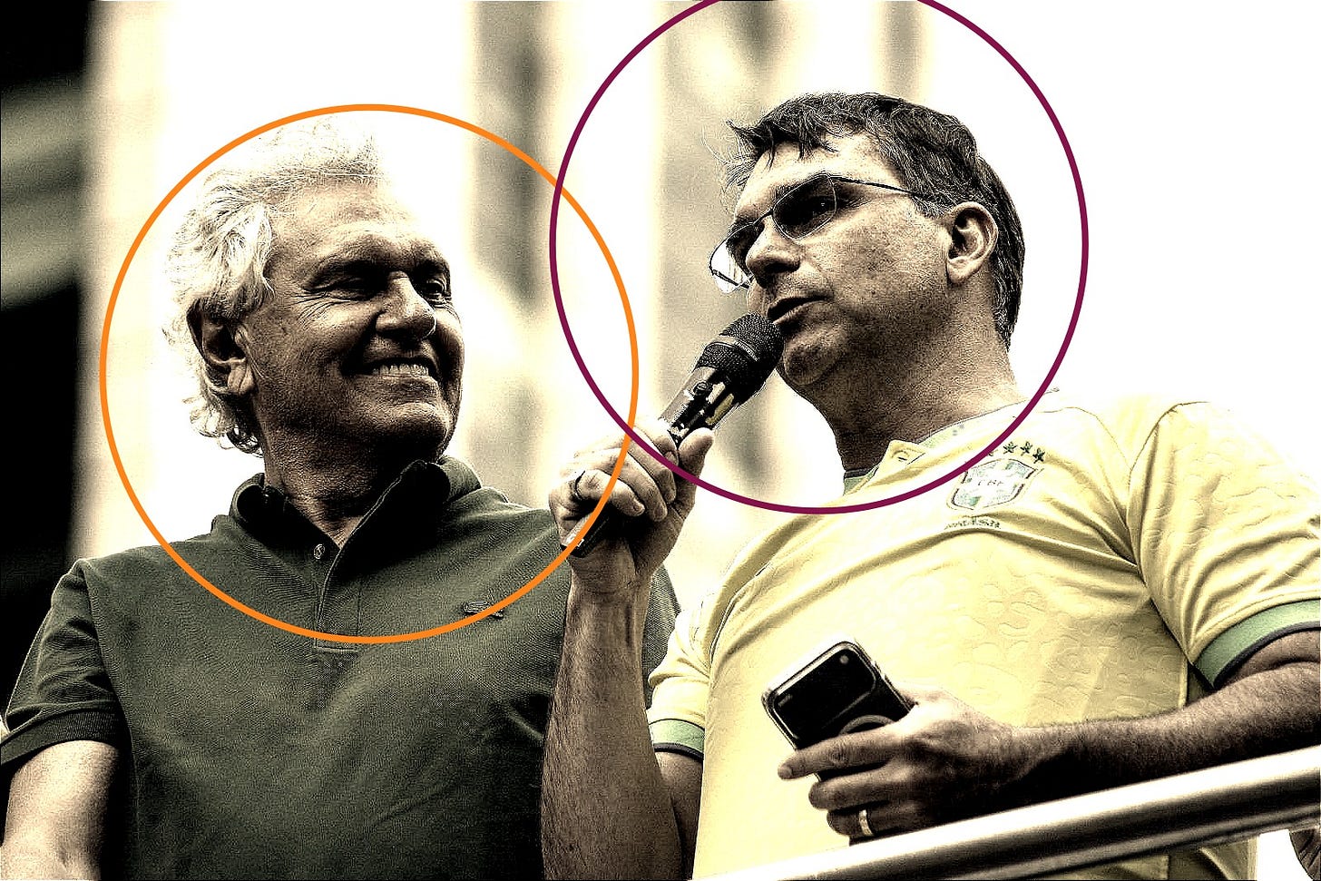 Ao lado de Flávio e Zema, Caiado prega unidade da direita e defende anistia  | O Popular