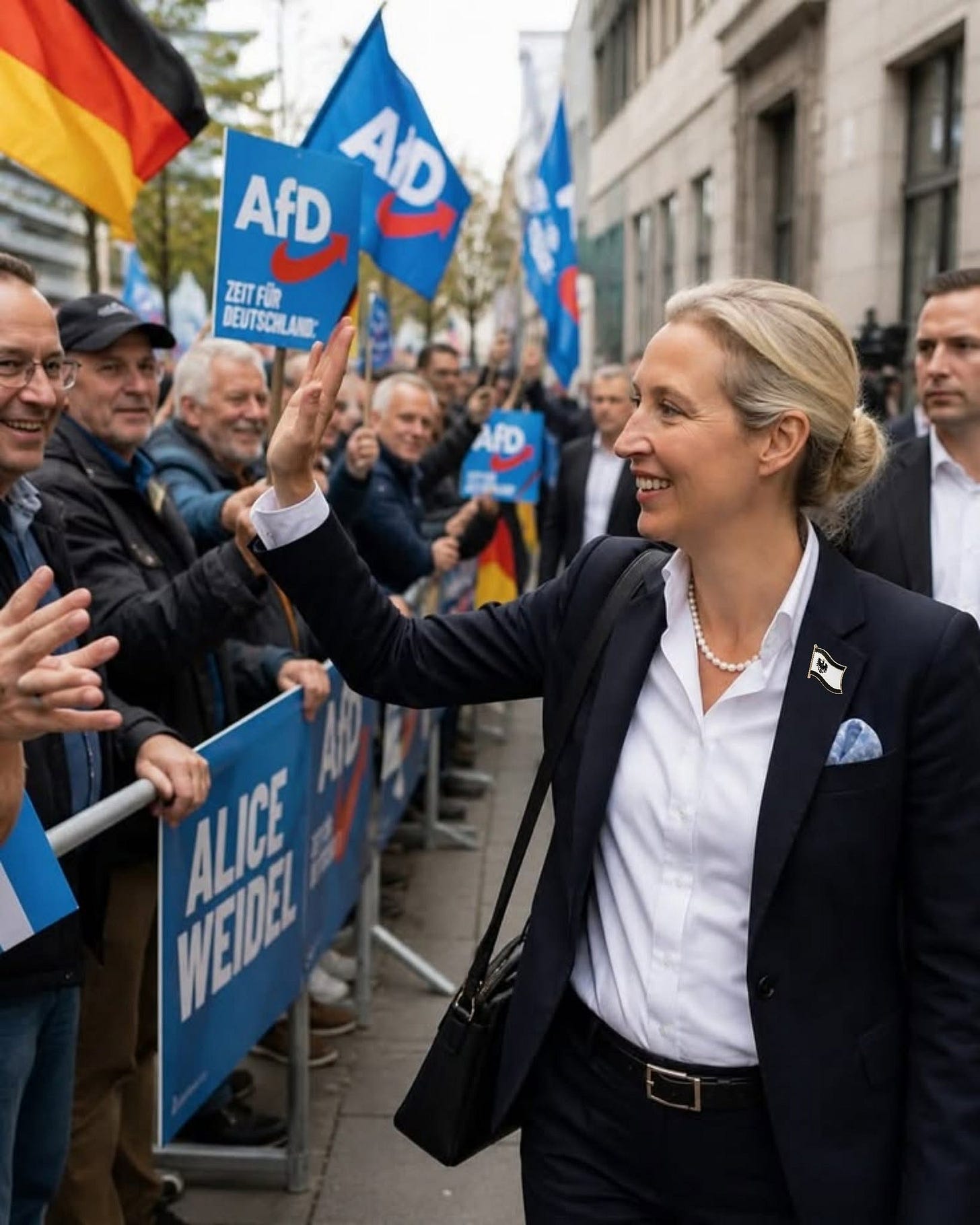 Có thể là hình ảnh về một hoặc nhiều người và văn bản cho biết 'AfD AfD AD 国 DEUTSOIL ZEITFİR WEIDE 品 ALICE' Có thể là hình ảnh về một hoặc nhiều người và văn bản cho biết 'AfD AfD AD 国 DEUTSOIL ZEITFİR WEIDE 品 ALICE'