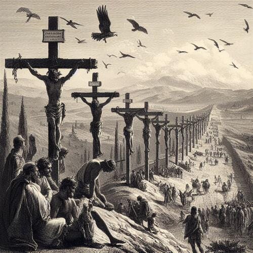 The Crucifixions Along Appian Way - a poem by kareneisenlord Klge ...