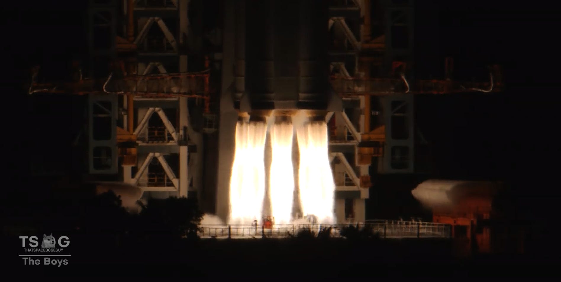 The Long March 7A Y10 vehicle lifting off from Launch Complex 201 in November 2025 with its six YF-100 engines firing. The Long March 7A Y10 vehicle lifting off from Launch Complex 201 in November 2025 with its six YF-100 engines firing.