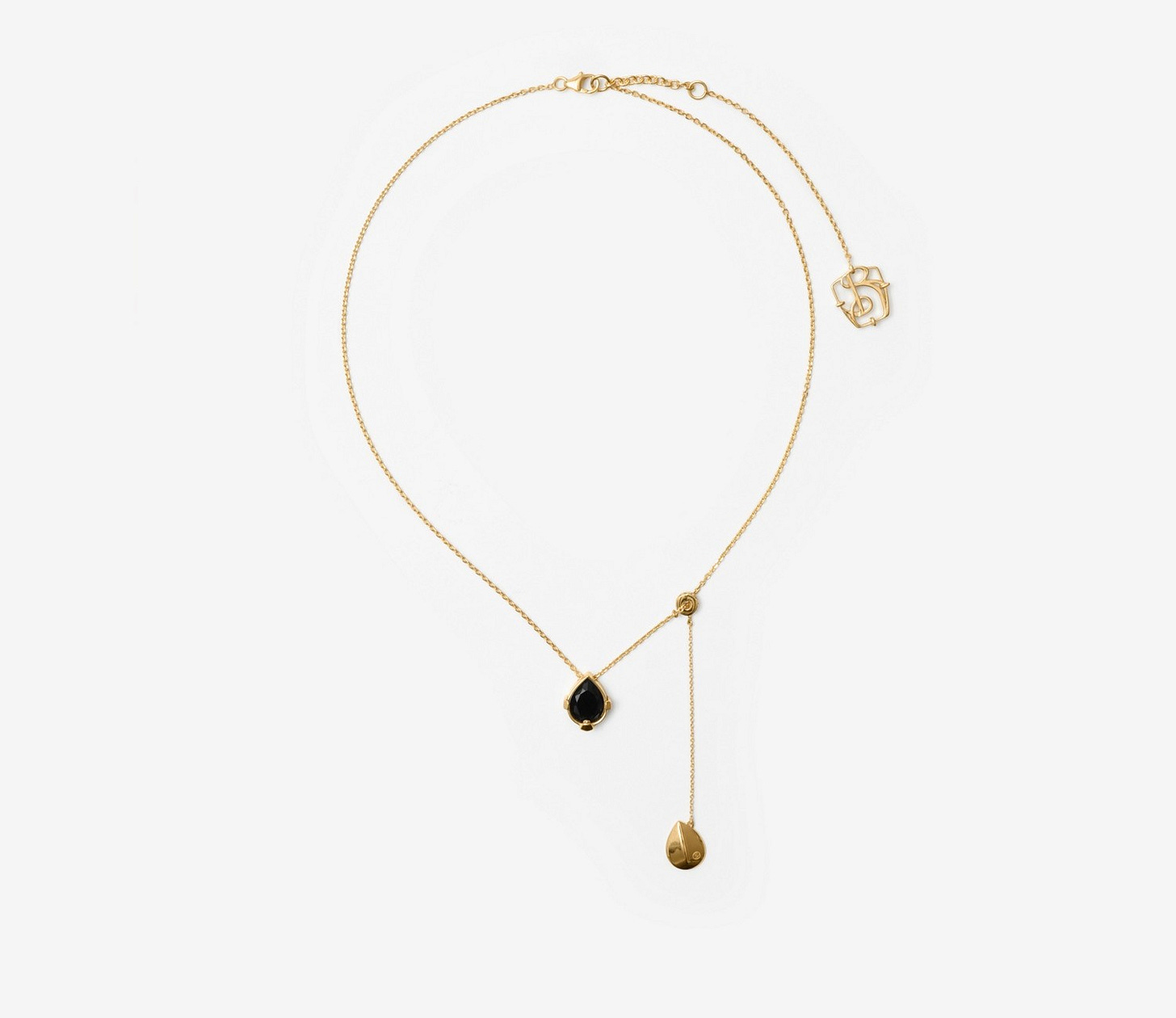 Onyx Shield Pendant Necklace