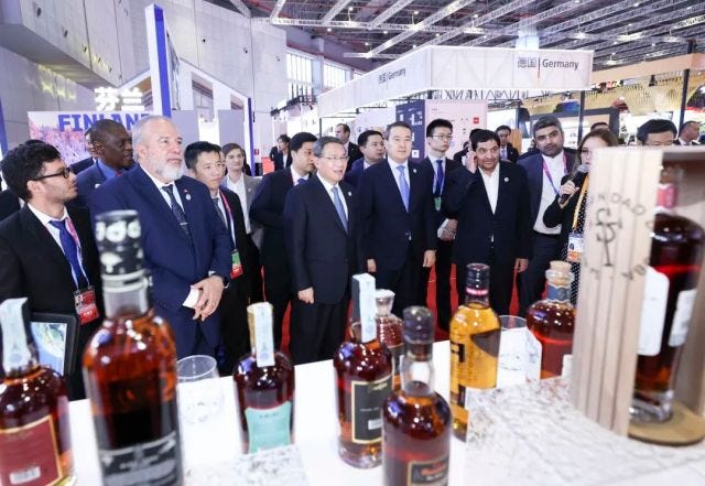 Chinese Premier Li Qiang during the opening of CIIE