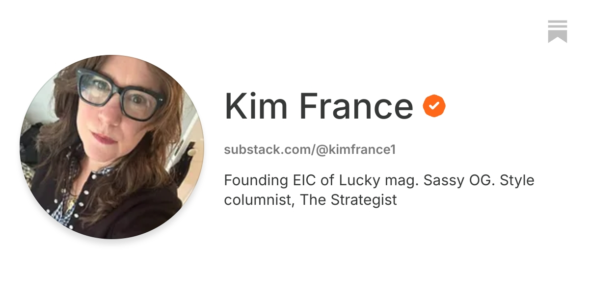 Kim France | Substack