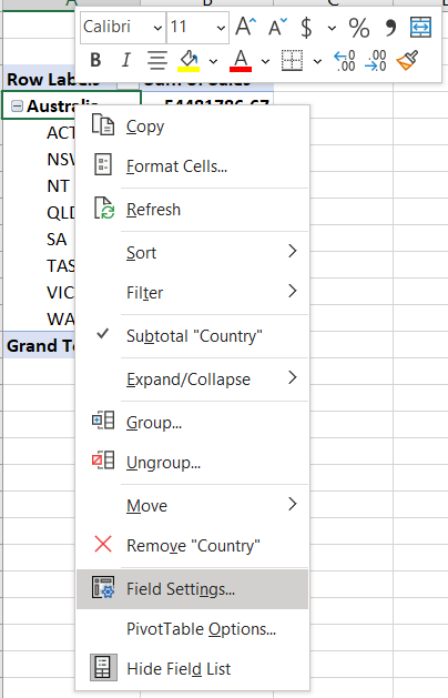 vẽ biểu đồ Map với Pivot Table