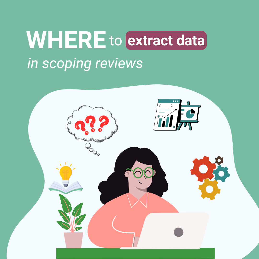 Where to extract data in scoping reviews