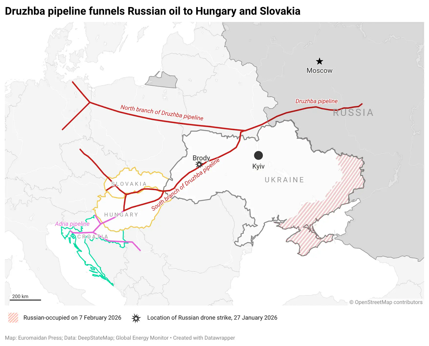 slovakia held eu sanctions russia hostage druzhba pipeline ukraine just turned tap back · post runs through refineries hungary u31f6-druzhba- pipeline-funnels-russian-oil-to-hungary-and-slovakia- (1)1 news ukrainian reports
