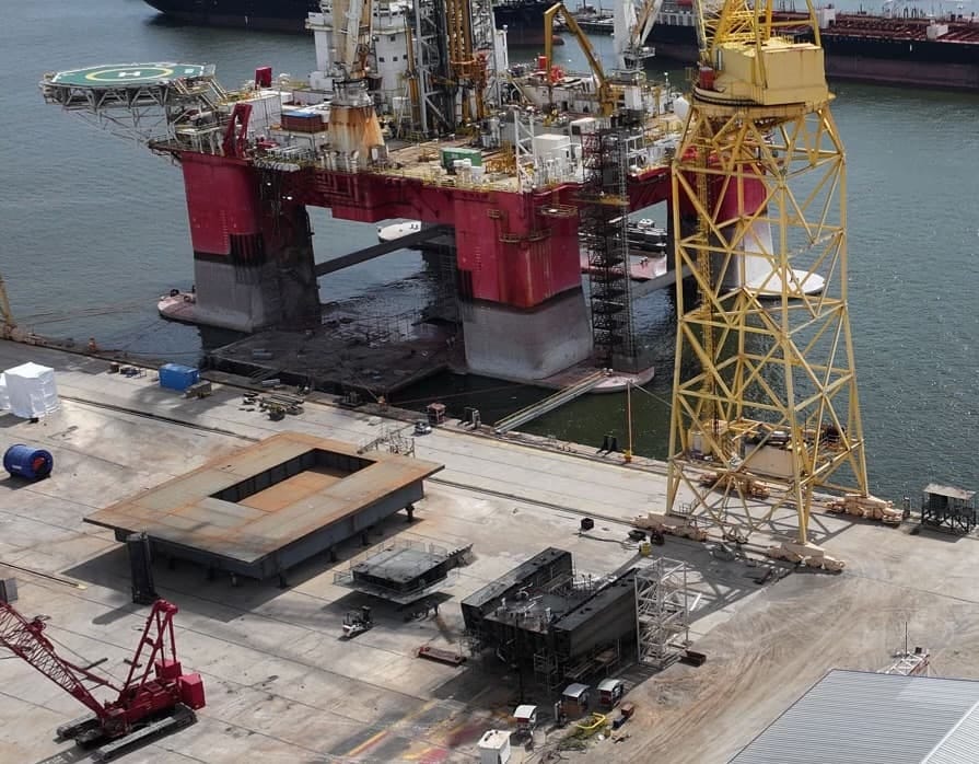 The first + Pool unit is currently under construction in Mississippi's Bollinger Shipyard