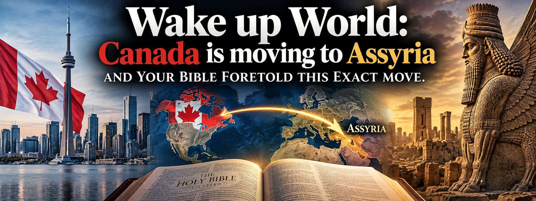 Wake up World: Canada is moving to Assyria and your Bible foretold this exact move.