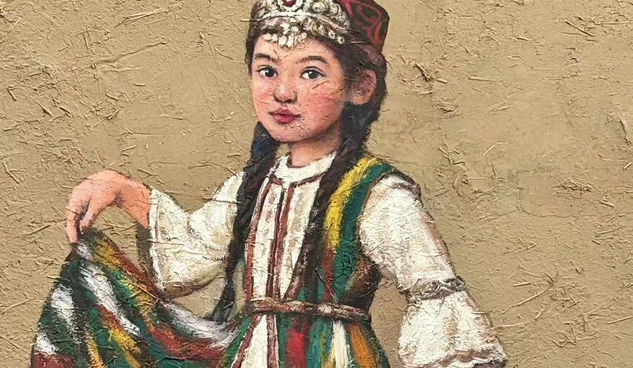 步行街上令人想起班克西的壁画