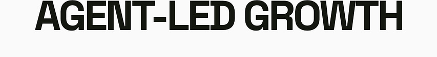 Agent-led Growth
