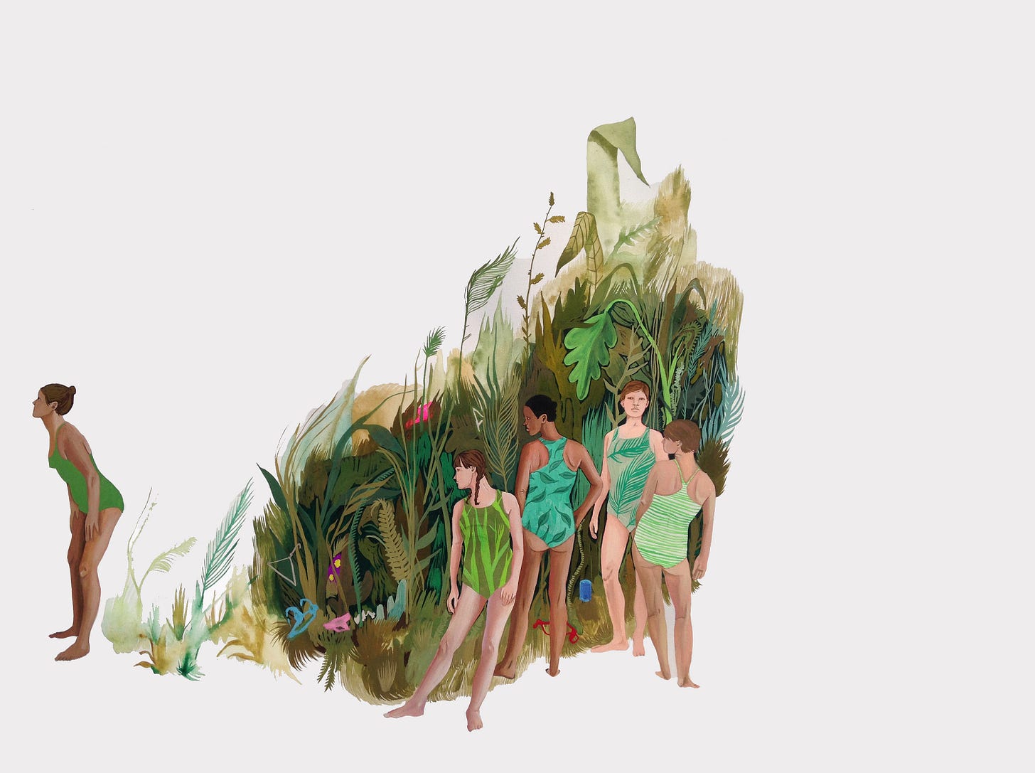 Anne Buckwalter, widely exhibited artist, holds an MFA from Maine College  of Art